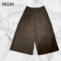 ＊INGNI＊ 【M】2タックガウチョパンツ オフィスカジュアル　ウエストゴム