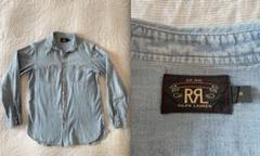 [Mサイズ] RRL ウエスタンデニムシャツ シャンブレー