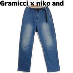 グラミチ×ニコアンド別注　デニムスキニーパンツ　Mサイズ 極美品 GRAMICCI × niko and… 別注 デニムスキニーパンツ【M】DARK USED