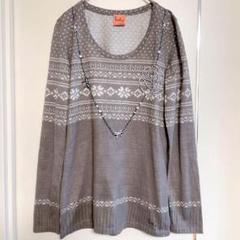 極美品　PaulSmithポールスミス ノルディック柄カットソー　綿　L 総柄