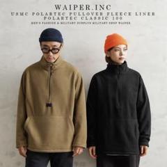 美品 700fill ハーフジップ フリース 黒 M 値下げ対応可】WAIPER.INC フリース ハーフジップ ブラック
