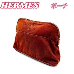 HERMES エルメス ボリード コスメ ポーチ 小物入れ ブラウン MM25