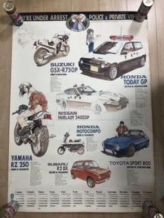 劣化保管品] 逮捕しちゃうぞ1997年B1サイズポスターカレンダー