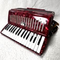ヤマハ アコーディオン 赤 ケース付き 動作未確認 ジャンク