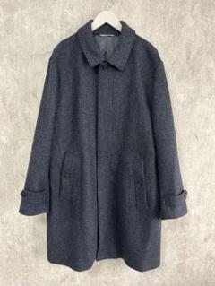 極美品PAPAS パパス コートビジネスアウターL ネイビー上着上品