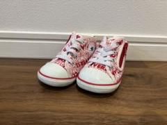 CONVERSE 赤白文字柄 ハイカットシューズ 12.5cm コンバース中古