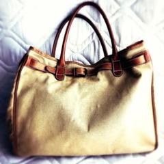 Ci- va トートバック チーバ 本革と布(キャンバス)
