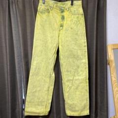 DRIES VAN NOTEN ストレートデニム イエロー