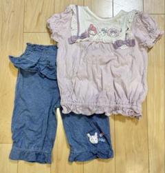 クーラクール マイメロTシャツ&ハーフパンツセット 100