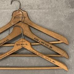 ビンテージ ウッド ハンガー アメリカン仕入れ 3本セット 古着屋