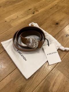 新品 ア ヴァケーション シェル 25 シルバー キャメル ベルト A VACATION/ア ヴァケーション SHELL 25 SILVER ベルト AB11-07