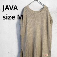 ジャバ JaVa ベスト ジレ ニット プルオーバー ラウンドネック