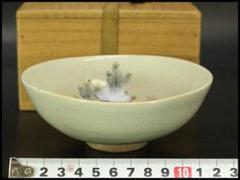 茶道具 清水焼 抹茶茶碗 平茶碗 草絵 箱入(メ1192) 茶道具 清水焼 抹茶茶碗 平茶碗 草絵 箱入(メ1192) - メルカリ