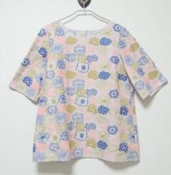 希少！サリースコット　かすみ草プリントブラウス 希少 サリースコット sally scott 花柄 刺繍 プルオーバー