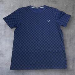 フレッドペリー Tシャツ 半袖 メンズ チェッカーボード プリント M 刺繍ロゴ