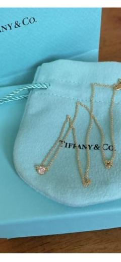 Tiffany バイザヤード ネックレス　0.14ct イエローゴールド