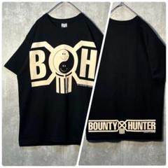美品☆ BOUNTY HUNTER 陰陽太極図 ビッグロゴプリント Tシャツ