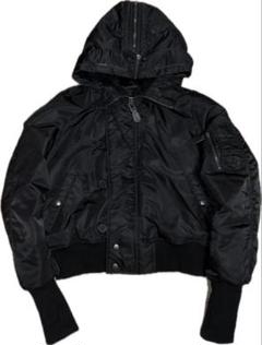 AZUL by moussy N-2B フライトジャケット Y2K 黒　M MOUSSY | 2WAY SEMI SHEER ジャケット (その他アウター ) |SHEL