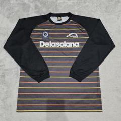 Dela sorana　デラソラーナ　プラシャツ XL　グレー　長袖　ボーダー