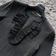 ☆新品☆FOXEY☆パール カシミヤ ニット セーター☆40☆ブラック☆