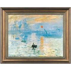 新品、複製画、ゴッホ、印象-日の出 額付き