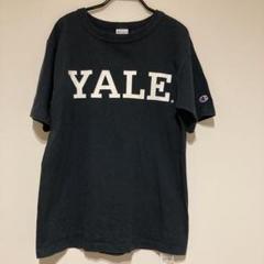 チャンピオン　ロゴ　Tシャツ　ネイビー　カレッジT メンズ　Sサイズ　yale