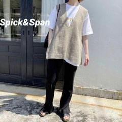 入園入学祝い 美品✨ スピックアンドスパン V リネンツイードベスト 23SS トップス