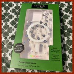 katespade iPhone16Proケース 花柄 MagSafe