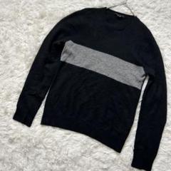 美品♪セオリー 上質 カシミヤクルーネックニット 黒 ブラック カシミヤ100% 美品♪セオリー 上質 カシミヤクルーネックニット 黒 ブラック