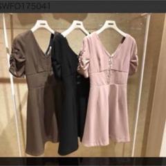 snidel フロントホックデザインワンピース ピンク