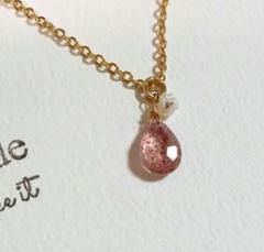 大玉♡恋愛運アップ♡ストロベリークォーツとサーモンピンクサゲのブレスレット 7f5cfc0e2408542a5a73c2c2cc3e57