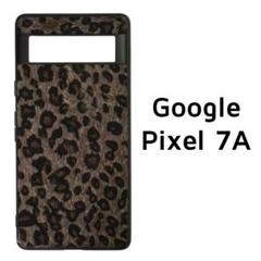 Pixel7a カバー グレー レオパード ヒョウ柄