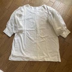 美品　BEAUTY&YOUTH パフ袖白カットソー