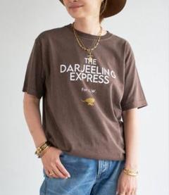 Deuxieme Classe DARJEELING Tシャツ ブラック DARJEELING Tシャツ（Tシャツ/カットソー）｜Deuxieme Classe