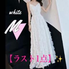 フェザードレス ウェディング ロング 結婚式 前撮 二次会 パーティー ワンピ