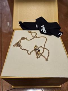 FENDI　フェンディ　ゴールド　リング　ペンダント　ネックレス　メンズ　金