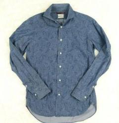 《美品》BEAMS F ビームスエフ ペイズリー柄 シャツ 英国製 スリム