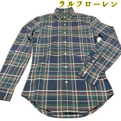 ラルフ・ローレン チェック柄 ボタンダウンシャツXS