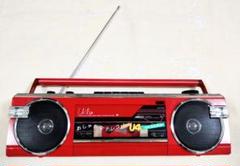 ダブルラジカセ　SANYO　MODEL MR-WV2　赤 SANYO ダブルラジカセ MR-WV2 赤 カセット不良 ジャンク 本体