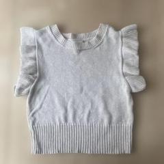 MABLI フリルニットベスト 6Y