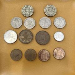 イギリス旧貨幣 14枚セット ポンド ペンス ペニー - メルカリ