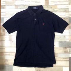 POLO 90s ポロ ラルフローレン 希少 USA ポロシャツ ネイビー M POLO RALPH LAUREN ポロ ラルフローレン 半袖 ポロシャツ
