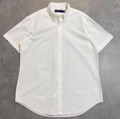 Ralph Lauren ホワイト シアサッカー 半袖シャツ
