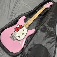 ハローキティ 限定ギター Squier ストラトキャスター 50周年モデル ハローキティ 限定ギター Squier ストラトキャスター 50周年
