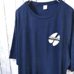 SPORT-TEC カレッジ STAFF ゆるだぼ Tシャツ 紺 2XL 古着