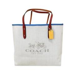 coach コーチ　ファブリックシティ　トートバッグ　大容量　肩がけ　ショルダー