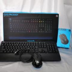 LogicoolゲーミングキーボードG213&ゲーミングマウス G300S