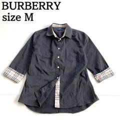 ✨未使用級 BURBERRY 比翼シャツ ノバチェック ロールアップ袖 現行