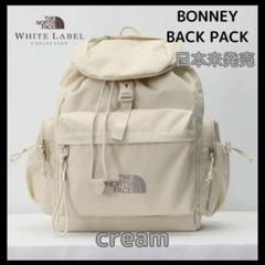 【日本未発売】ノースフェイス＊ BONNEY バックパック＊人気色cream 日本未発売】ノースフェイス＊ BONNEY バックパック＊人気色