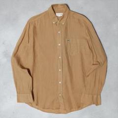 美品★LACOSTE★リネンシャツ★23SS★38★ベージュ★リネン100%